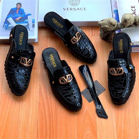 versace denim shoes.